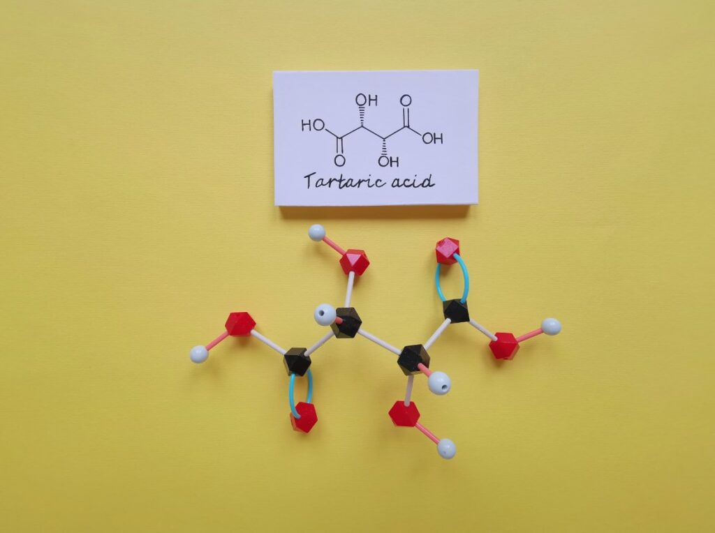 Molécula ácido tartárico