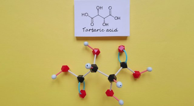 Molécula ácido tartárico