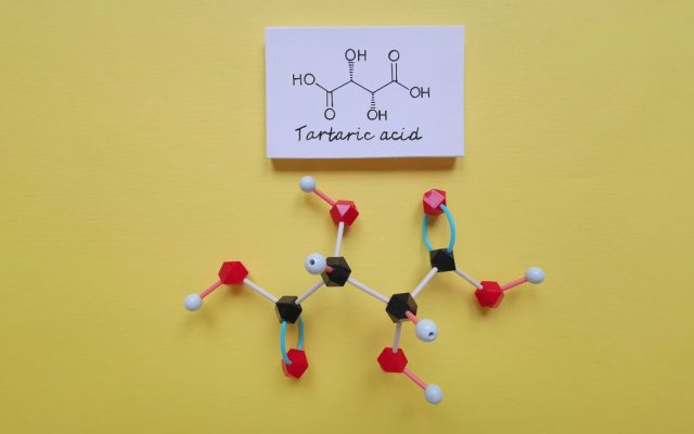 Molécula ácido tartárico